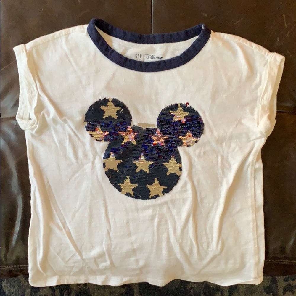 Gap Kids Disneyland Mickey Mouse sequence flip t